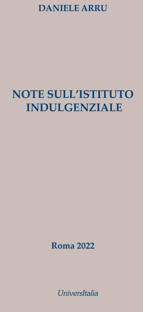 Note sull'istituto indulgenziale