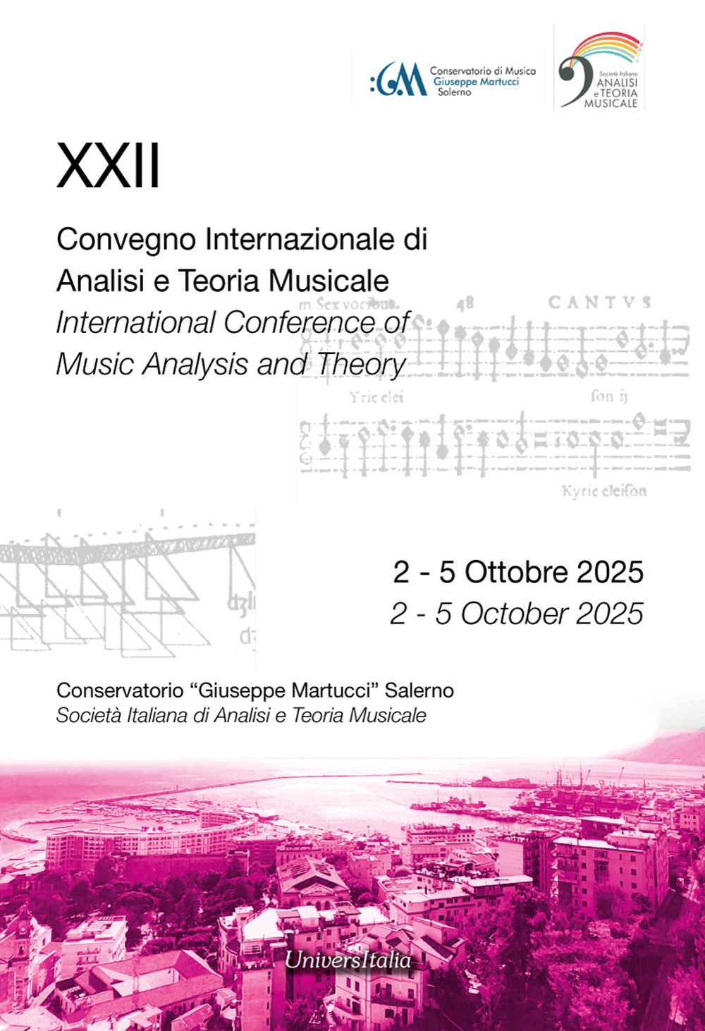 Abstract book. XXII Convegno internazionale di analisi e teoria musicale (Salerno, 2-5 ottobre 2025). Ediz. italiana e inglese