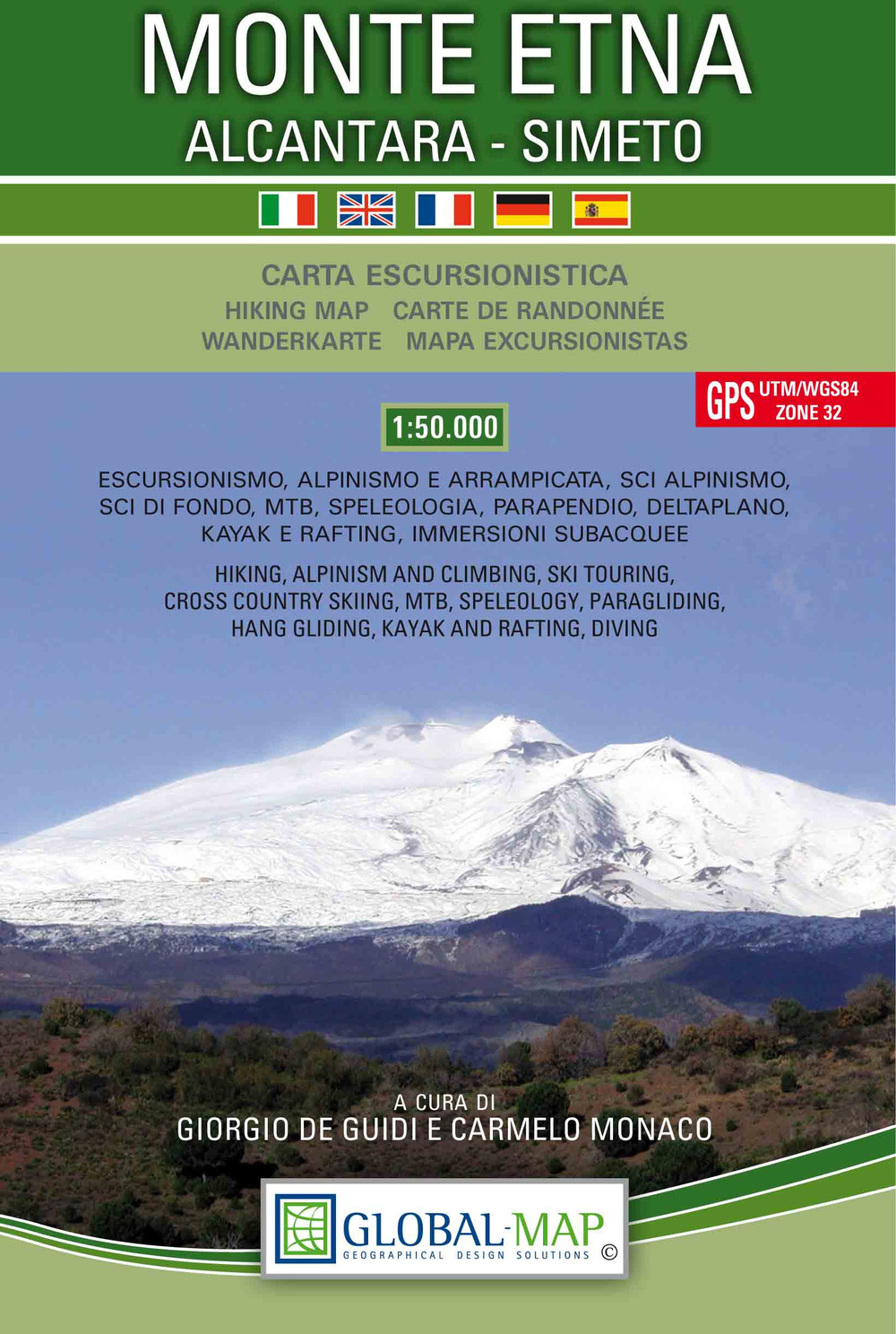 Monte Etna. Carta escursionistica 1:50.000 (cm 97x67)