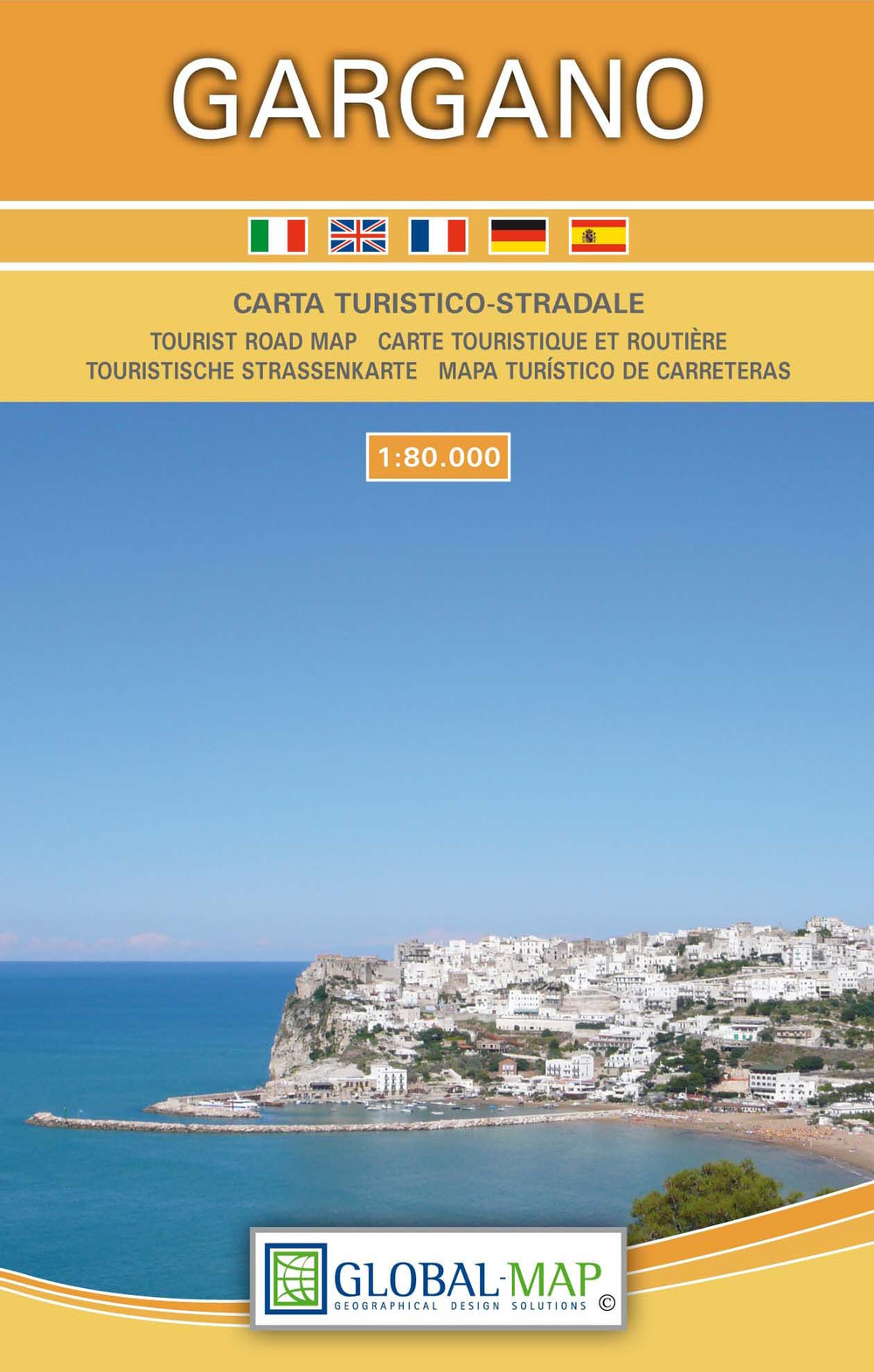 Gargano 1:80.000. Carta turistico-stradale (cm 97x67)