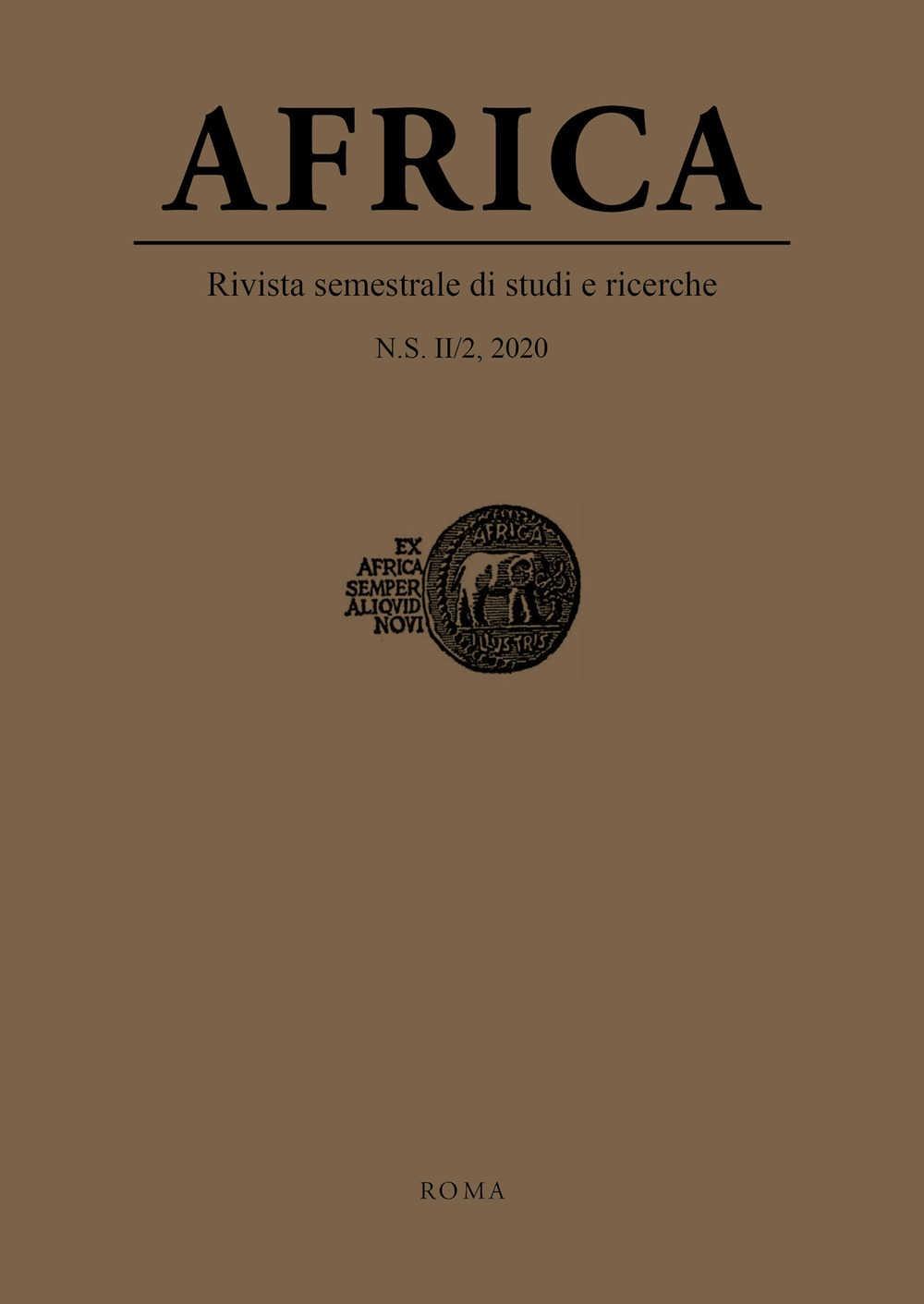 Africa. Rivista semestrale di studi e ricerche. Nuova serie (2020). Vol. 2/2