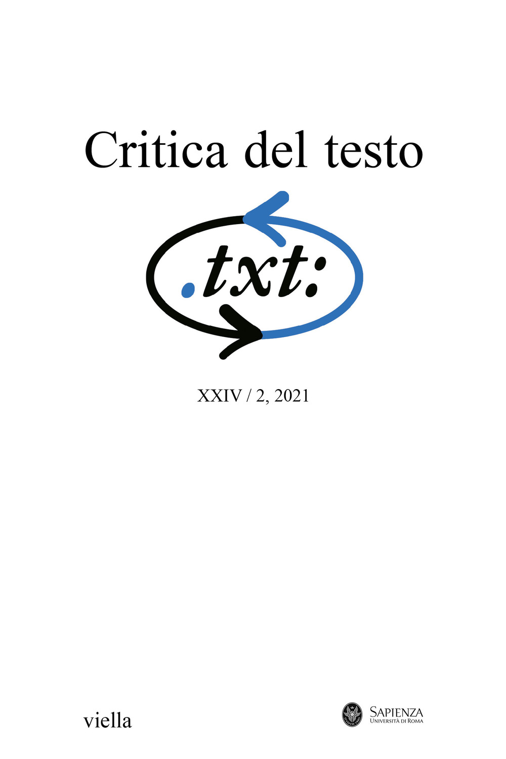 Critica del testo (2021). Vol. 24/2