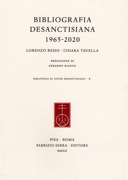 Bibliografia desanctisiana 1965-2020