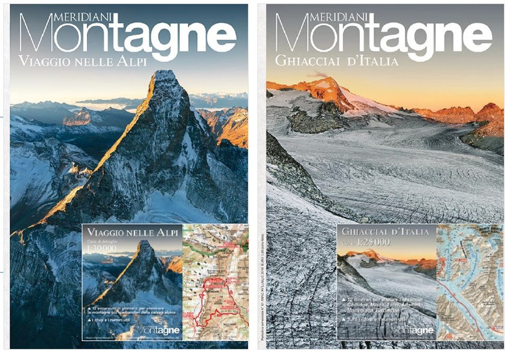 Viaggio nelle Alpi-Ghiacciai d'Italia. Con Carta geografica ripiegata