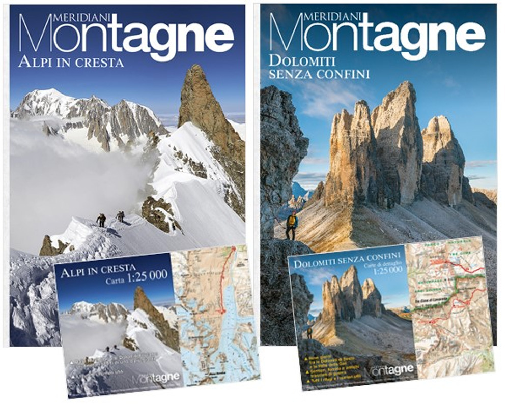 Alpi in cresta-Dolomiti senza confini. Ediz. a colori. Con Carta geografica ripiegata