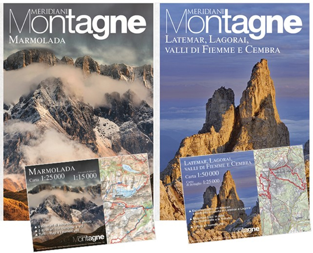 Marmolada- Latemar, Lagorai, Valli di Fiemme e Cembra. Con Carta geografica ripiegata