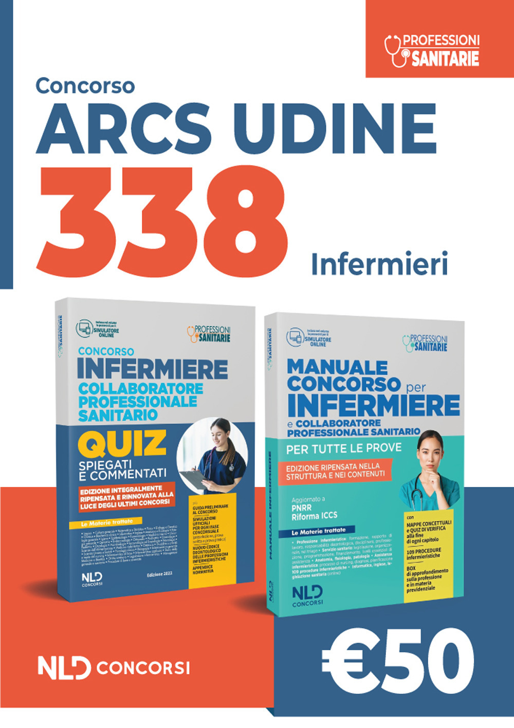 Kit concorso 338 infermieri ARCS Udine. Manuale + quiz