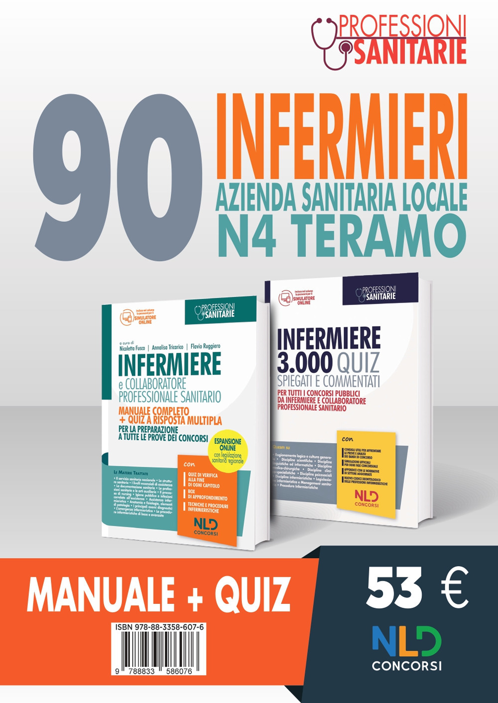 Concorso 90 Infermieri Azienda Sanitaria Locale N4 Teramo. Manuale + Quiz. Con espansione online