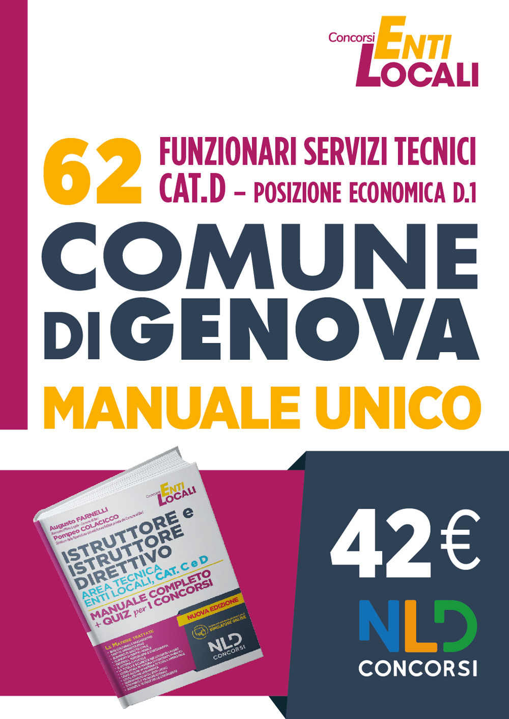 Concorso Comune di Genova 62 posti per funzionari tecnici