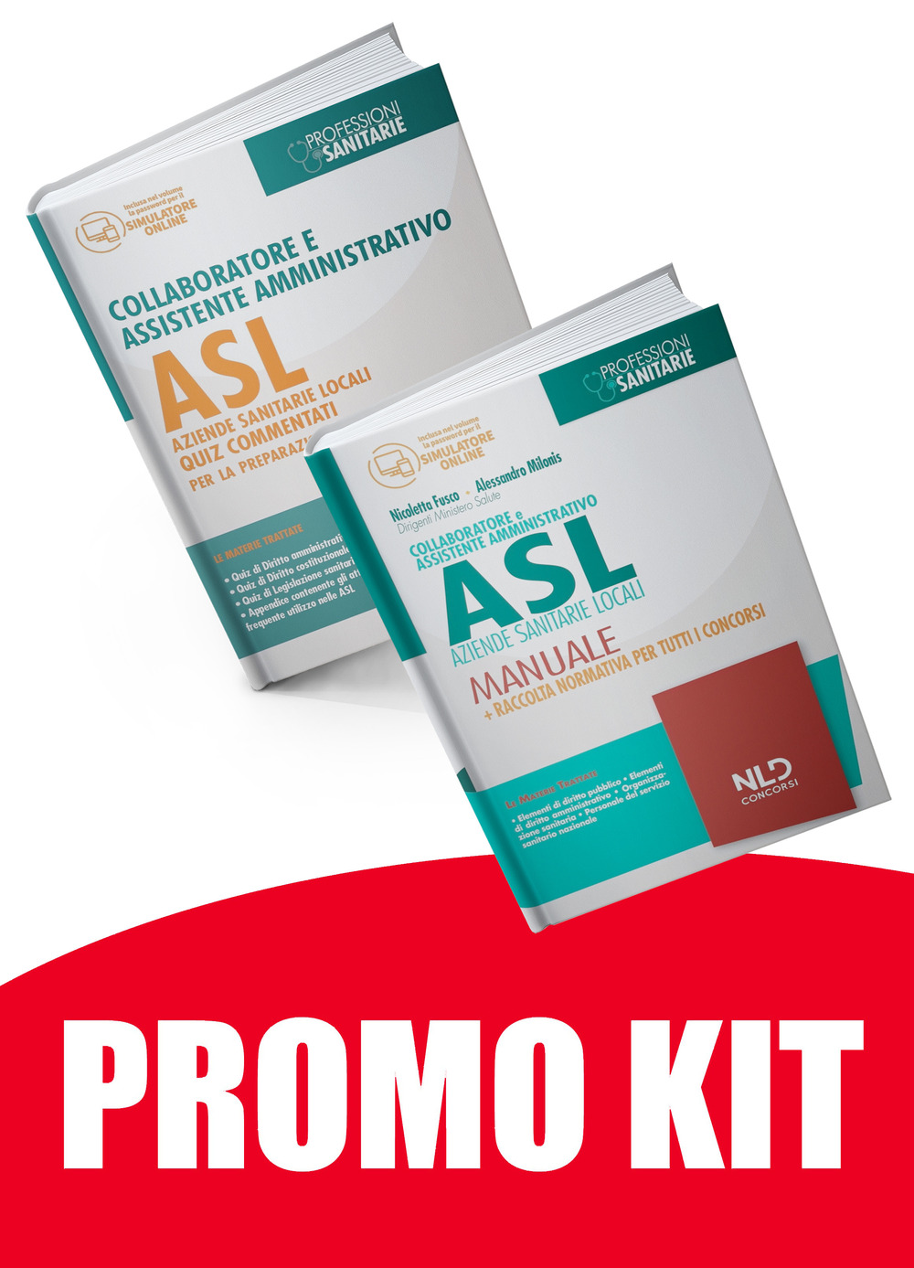 Kit ASL 2021: Manuale + Quiz collaboratore e assistente amministrativo Asl 2021