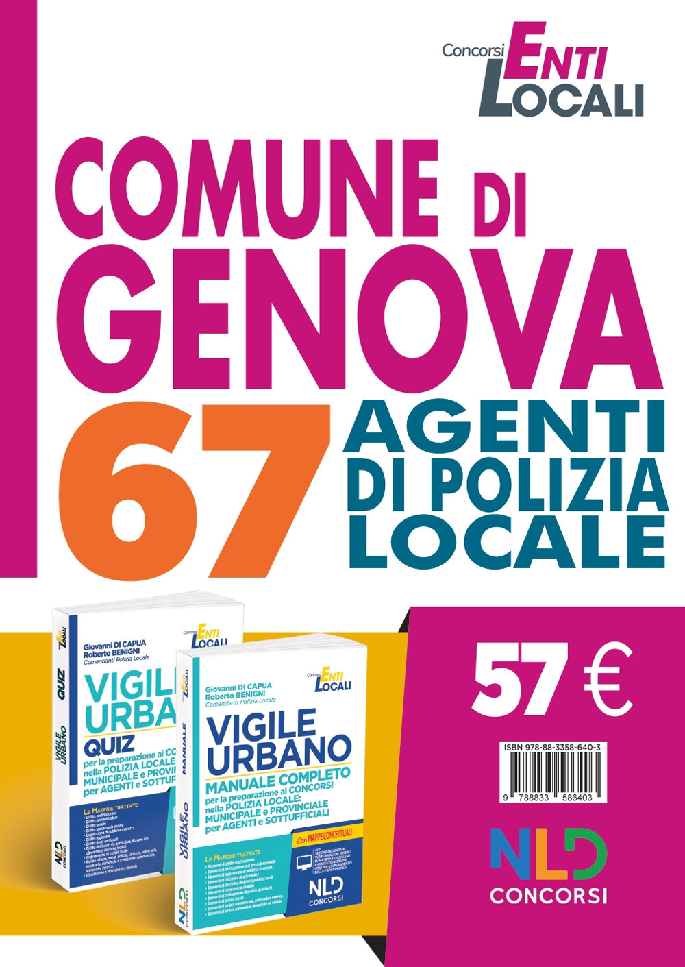 Concorso Comune di Genova: 67 agenti Polizia locale Comune di Genova