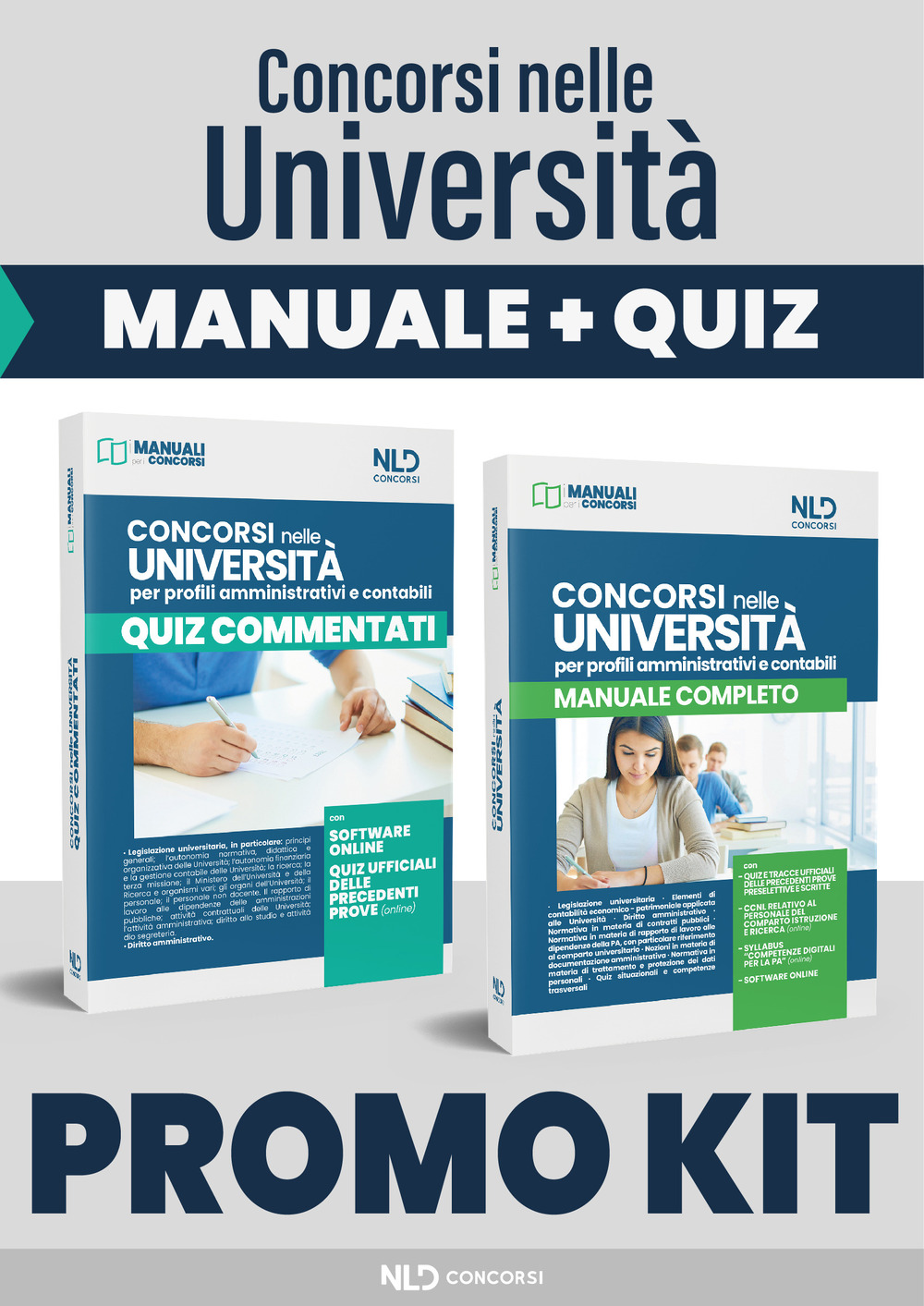 Kit Concorsi nelle Università: Manuale completo-Quiz commentati. Nuova ediz. Con software di simulazione