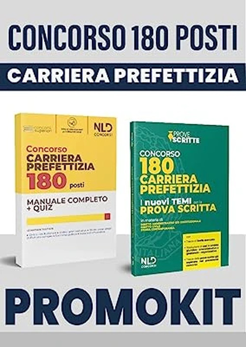 Concorso 180 posti carriera prefettizia. Manuale prova preselettiva + temi prova scritta. Con espansione online