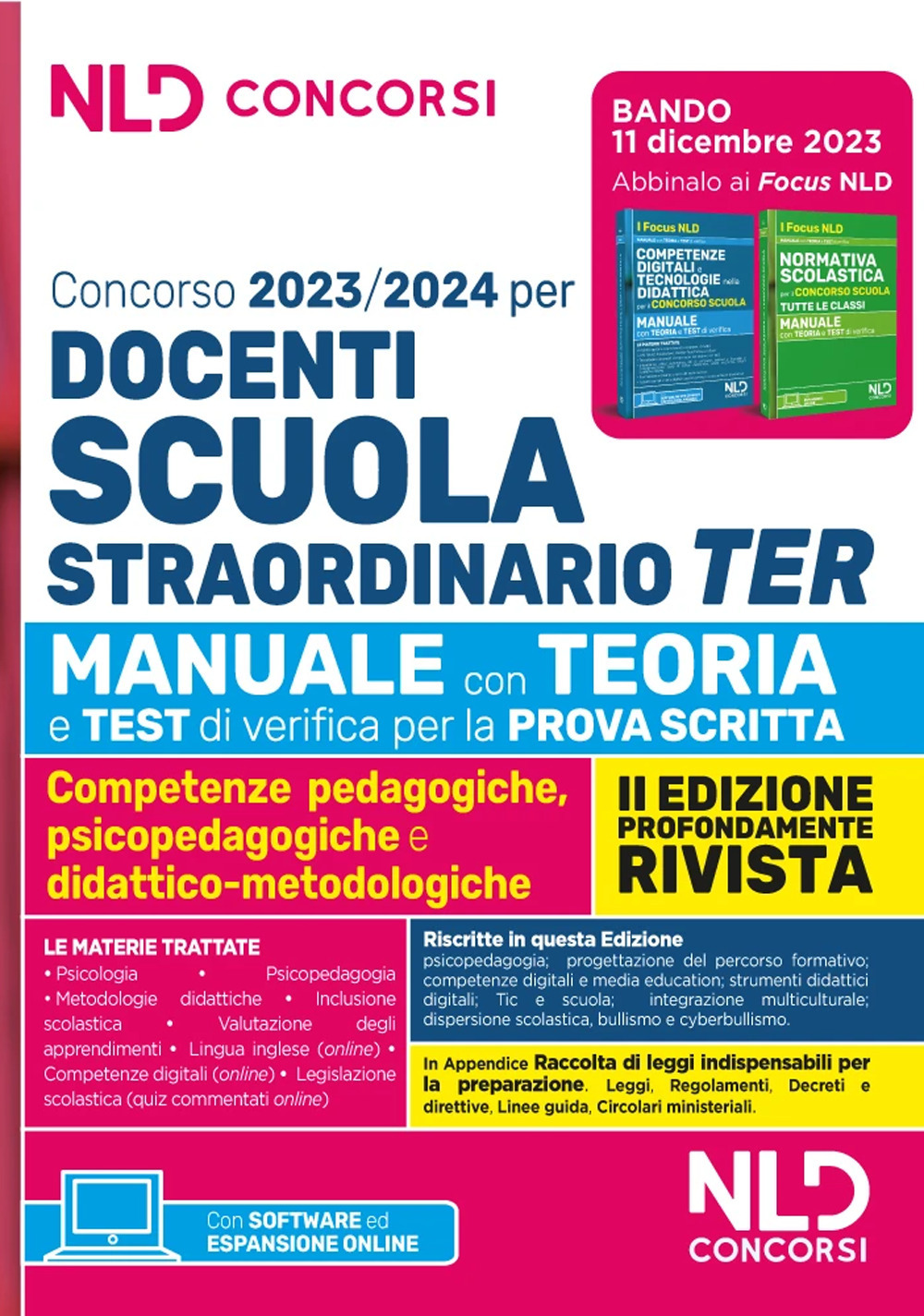 Concorso docenti scuola straordinario TER 2023-2024. Manuale con teoria e test di verifica per la prova scritta. Nuova ediz.