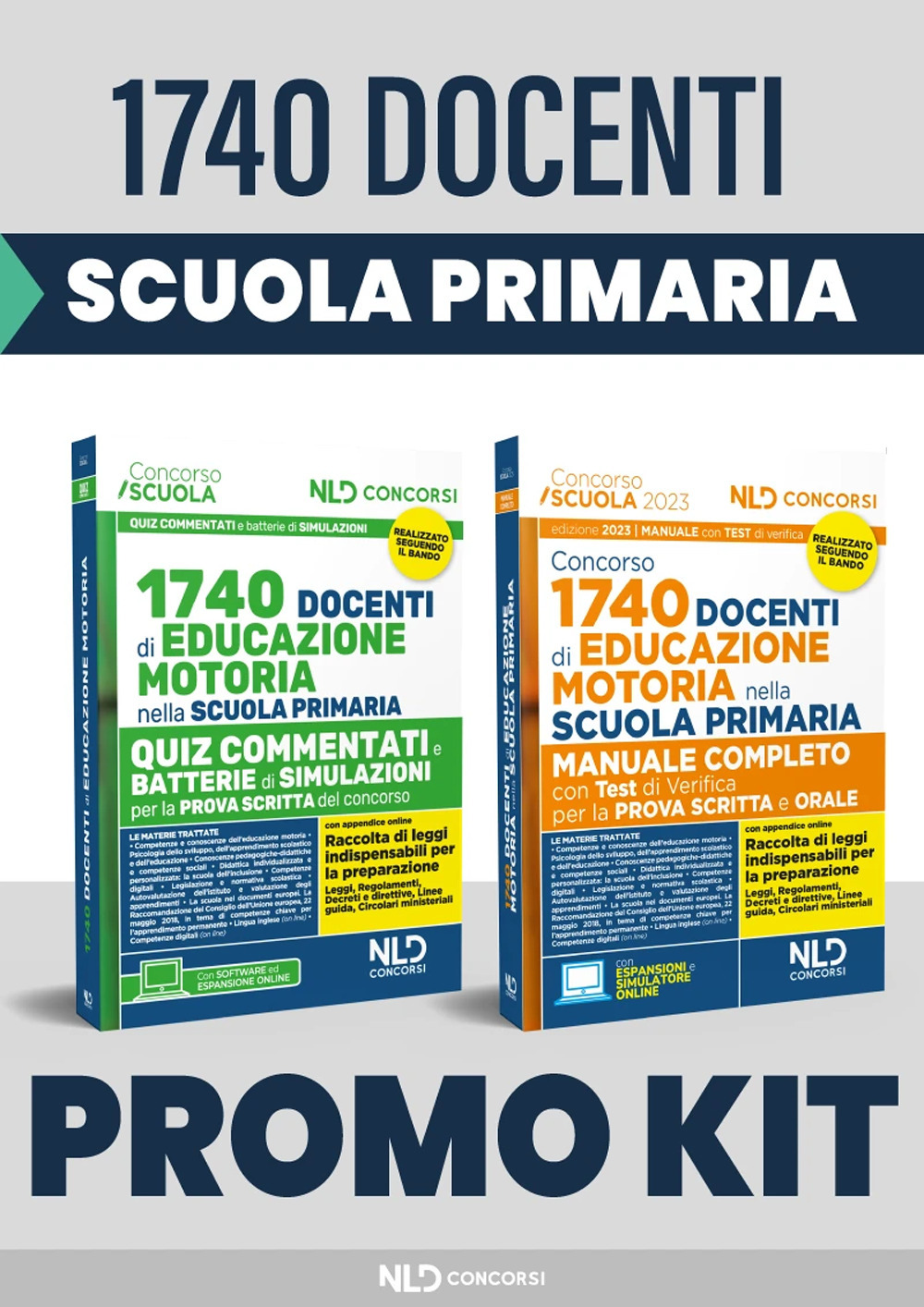 Concorso 1740 docenti educazione motoria nella Scuola primaria. Manuale + Quiz commentati con batterie di simulazioni