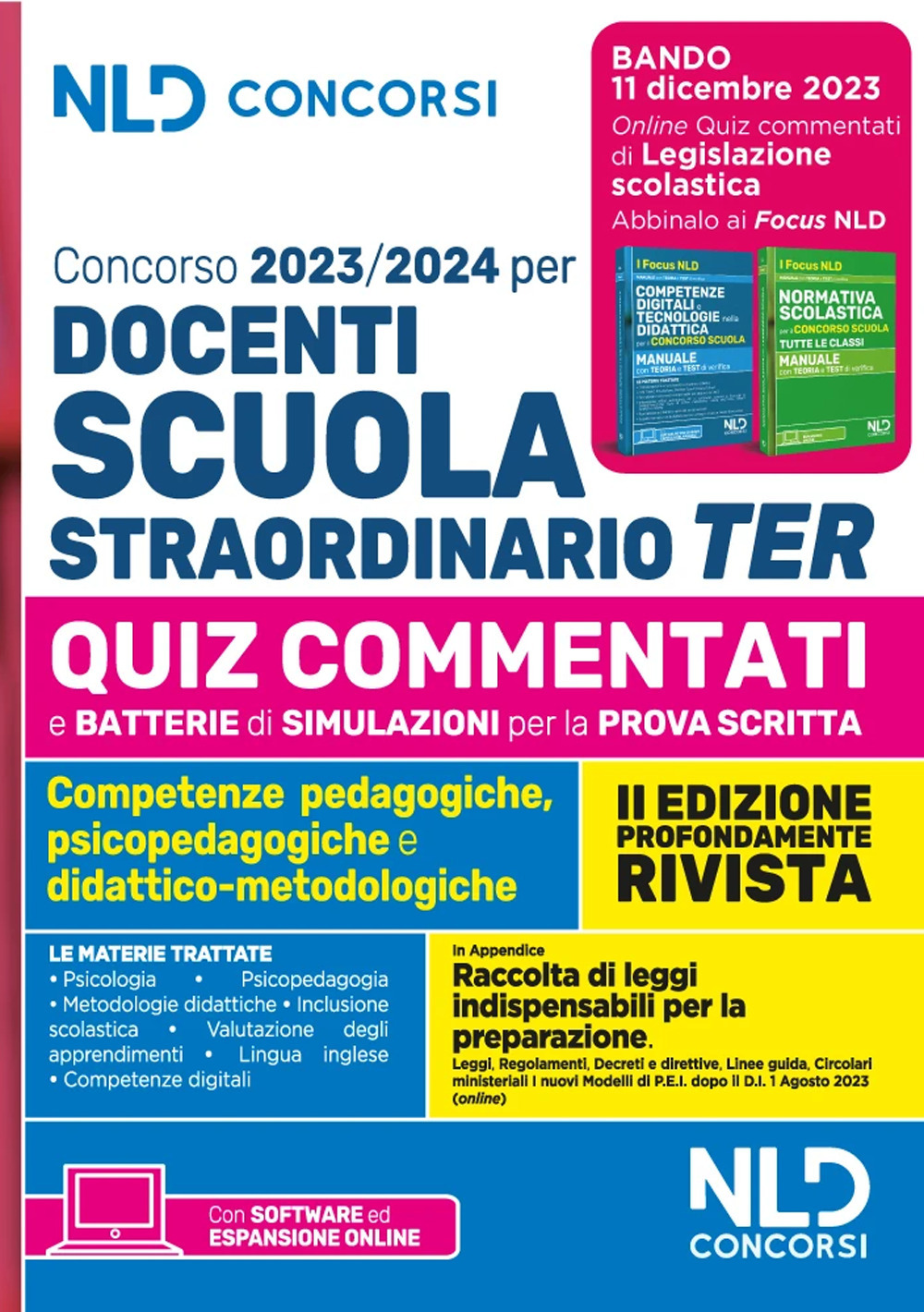 Concorso docenti scuola straordinario TER 2023-2024. Quiz commentati per la prova scritta