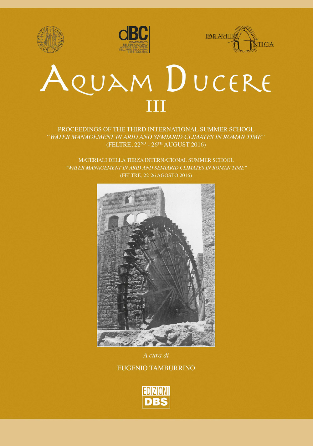 Aquam ducere. Proceedings of the third international summer school «water management in arid and semiarid climates in Roman Time» (Feltre, 22-26 agosto 2016). Ediz. italiana e inglese