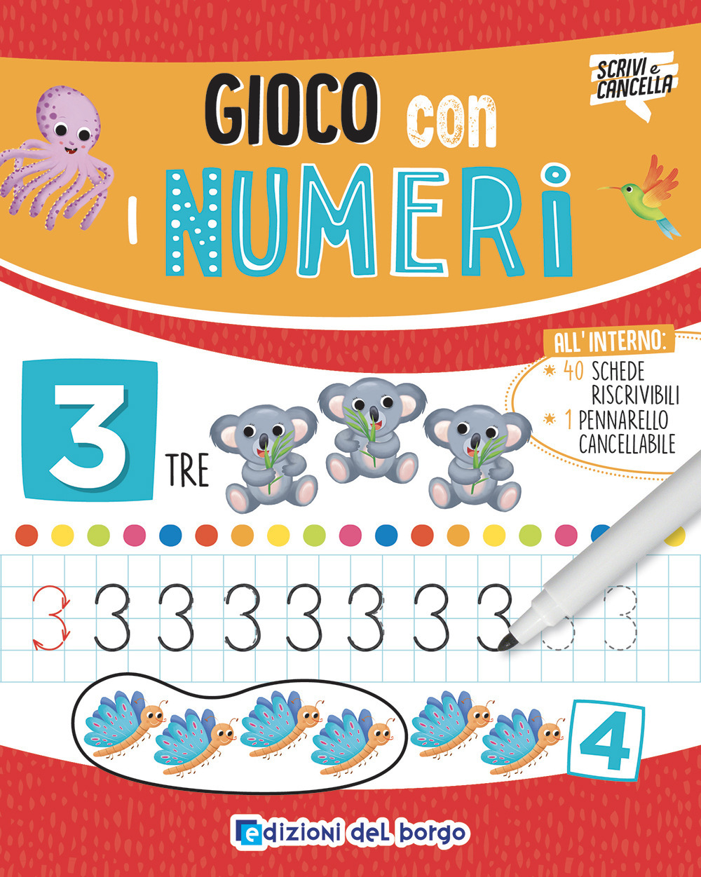 Gioco con i numeri. Ediz. a colori. Con pennarello cancellabile