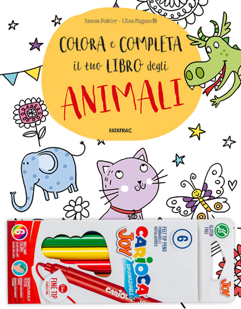 Colora e completa il tuo libro degli animali