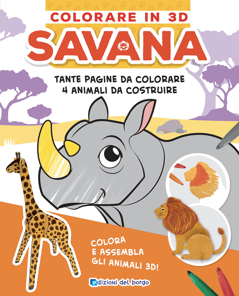 Savana. Colorare in 3D. Ediz. a colori