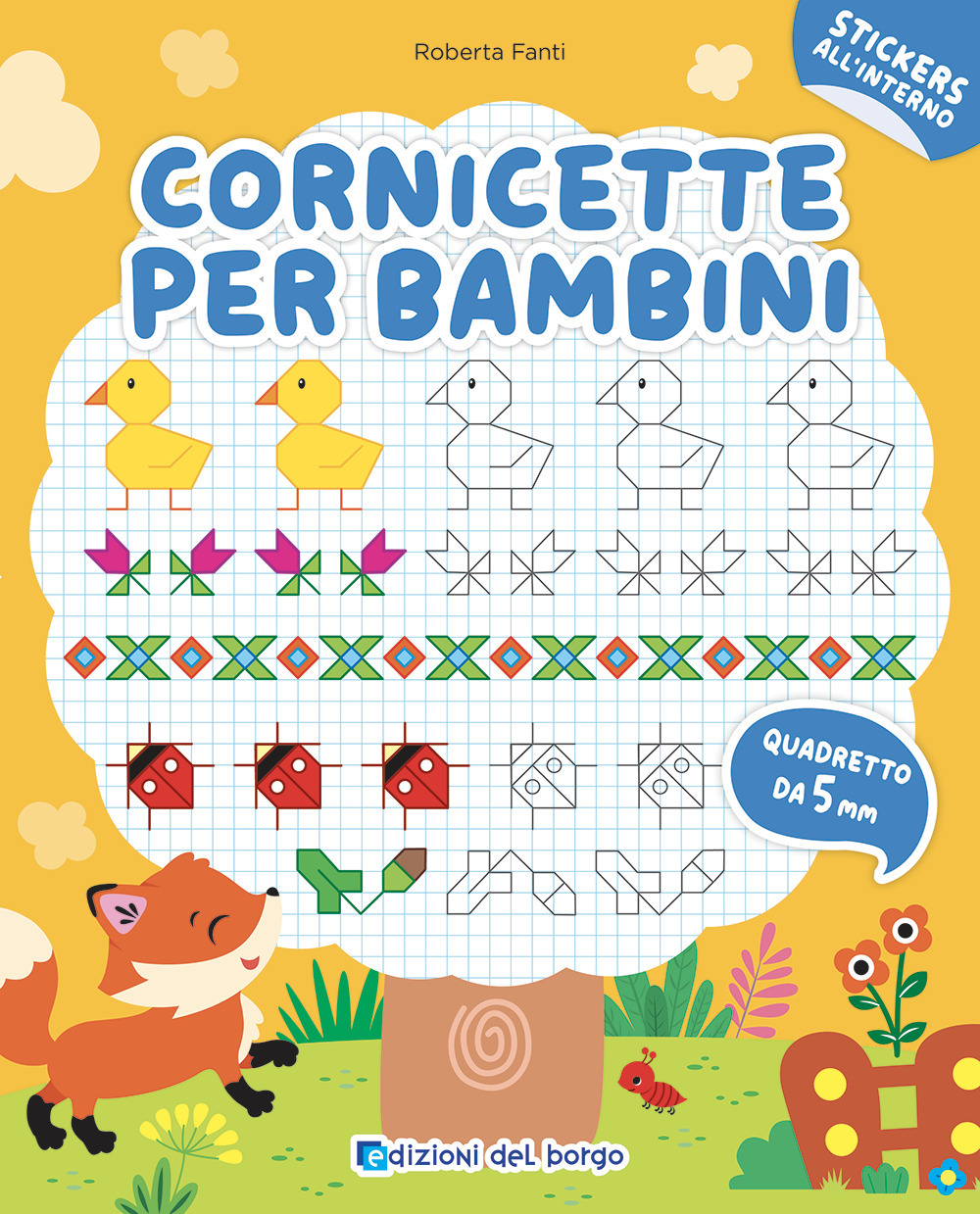 Cornicette per bambini. Quadretto da 5 mm. Con adesivi. Ediz. a colori