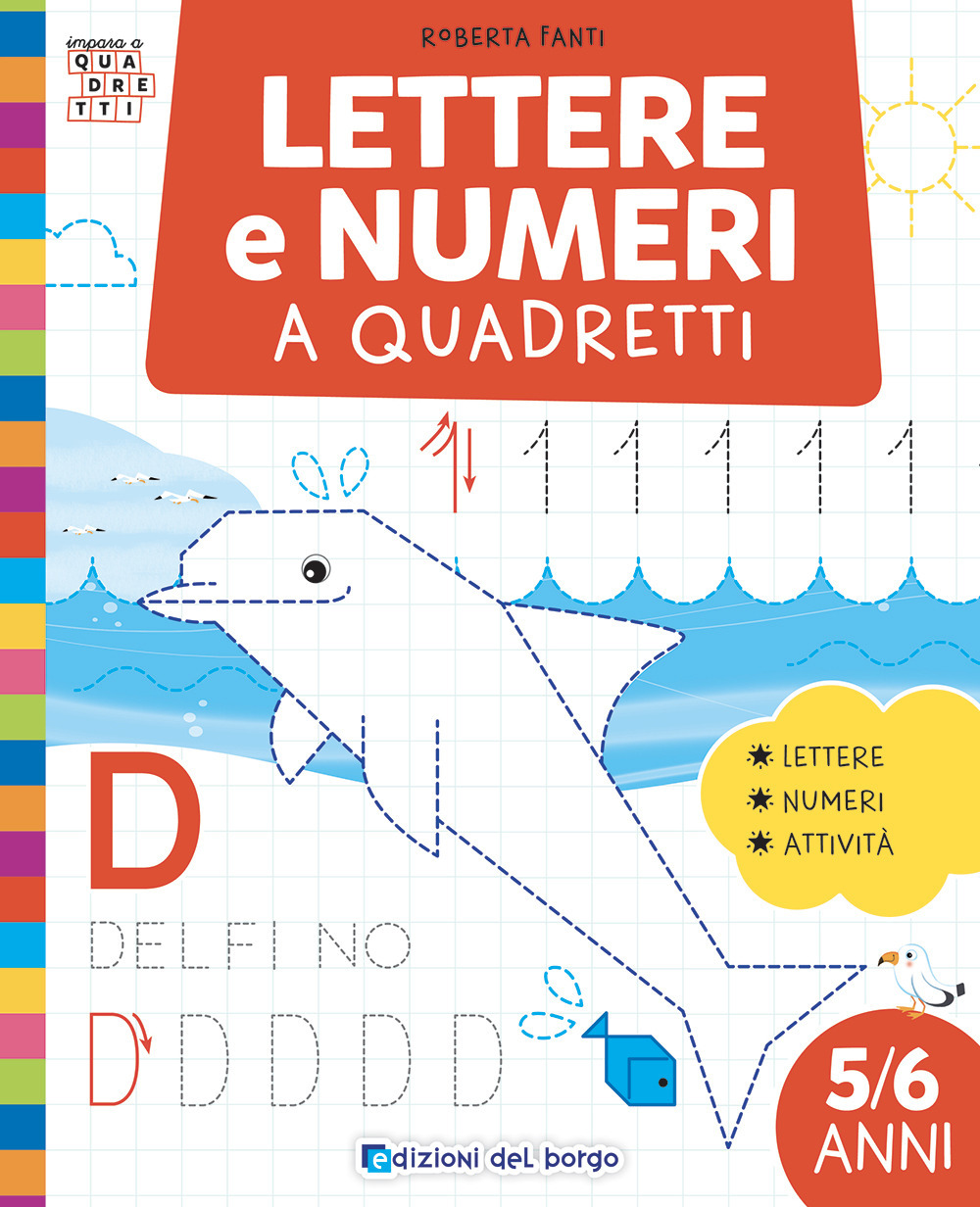 Lettere e numeri a quadretti. Ediz. a colori