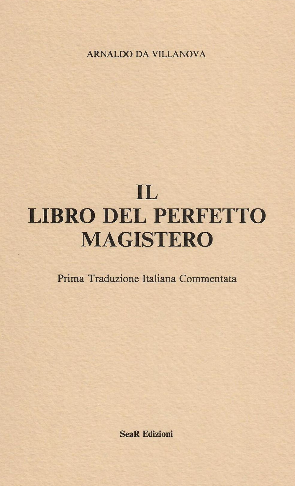 Il libro del perfetto magistero