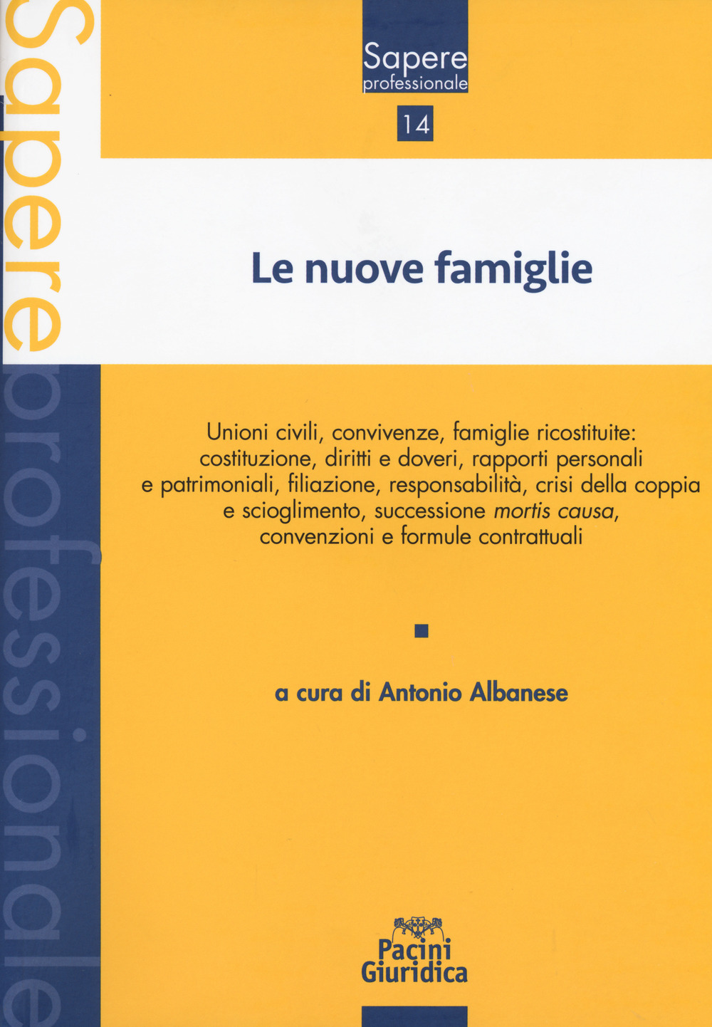 Le nuove famiglie. Unioni civili, convivenze, famiglie ricostituite: costituzione, diritti e doveri, rapporti personali e patrimoniali, filiazione, responsabilità, crisi della coppia e scioglimento, successione mortis causa, convenzioni e formule contratt