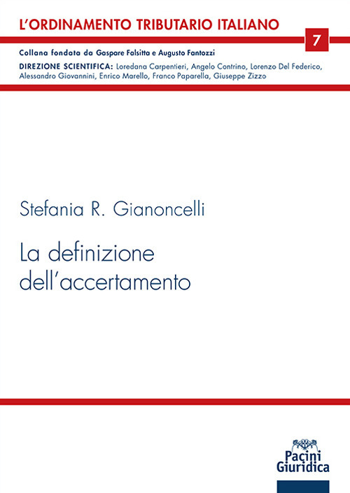 La definizione dell'accertamento