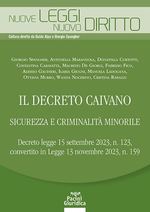 Il decreto Caivano. Sicurezza e criminalità minorile