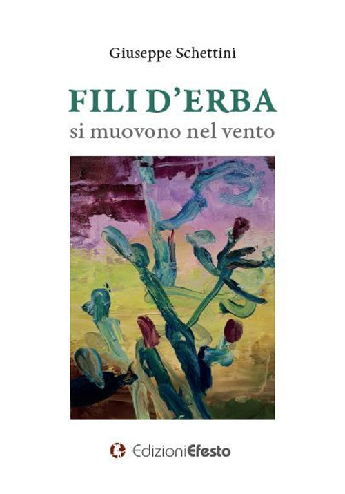 Fili d'erba si muovono nel vento