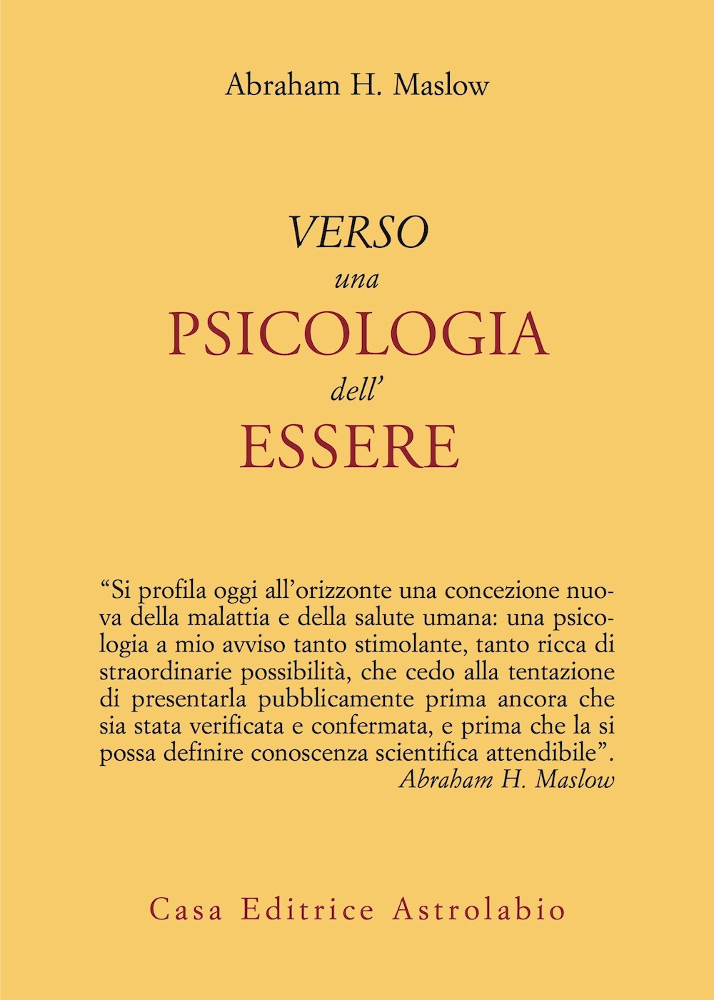 Verso una psicologia dell'essere