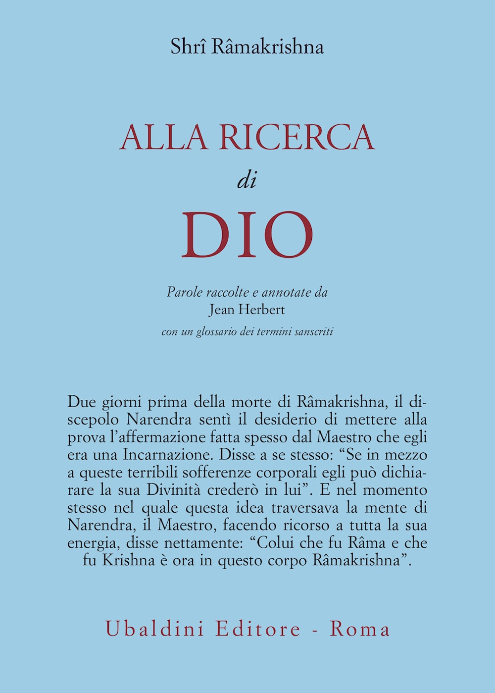 Alla ricerca di Dio