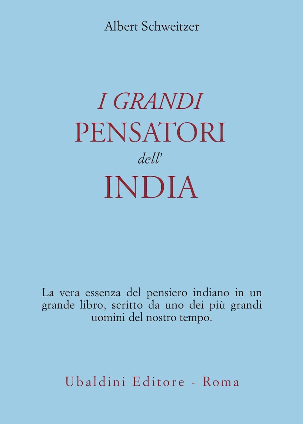 I grandi pensatori dell'India