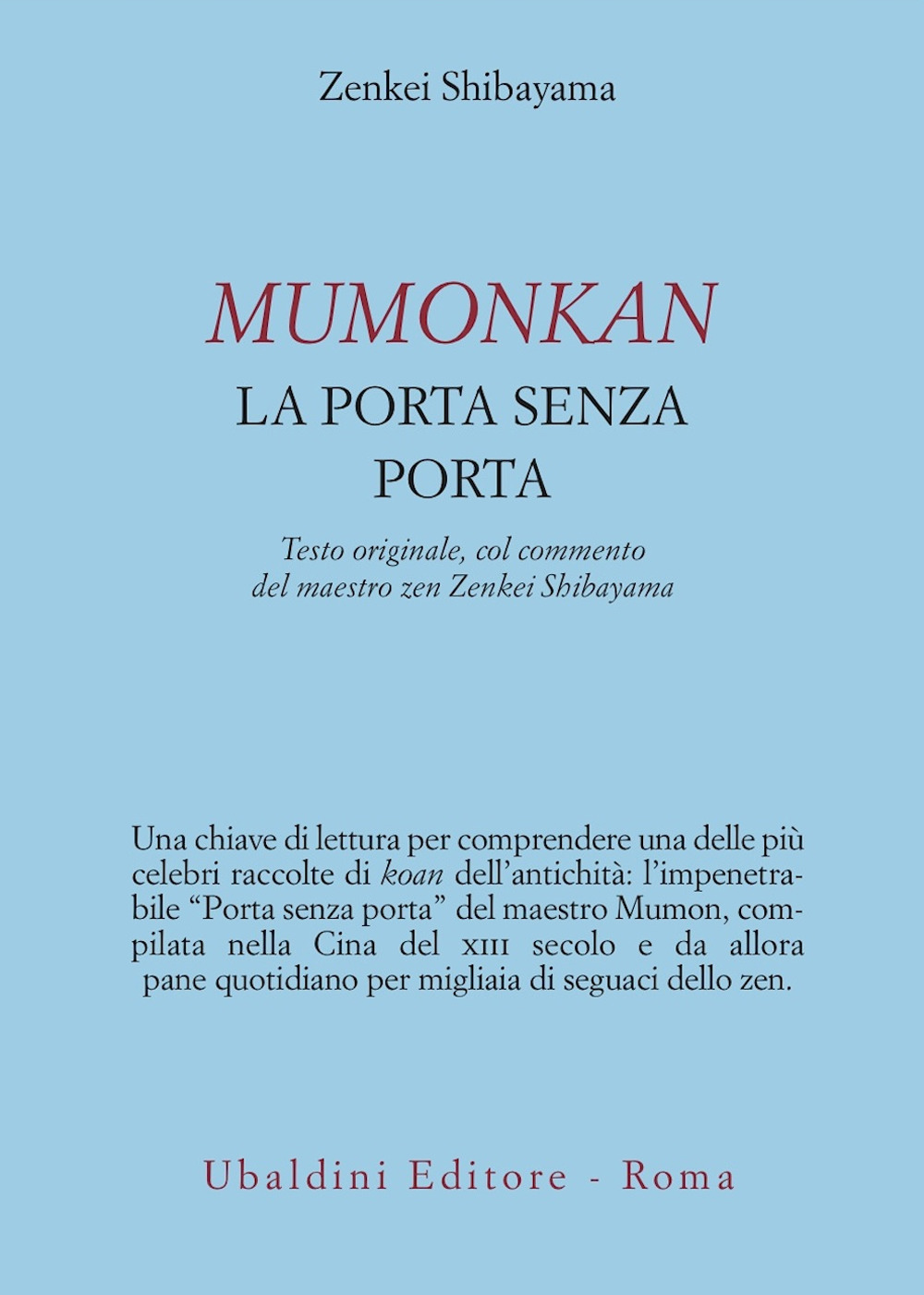 Mumonkan. La porta senza porta