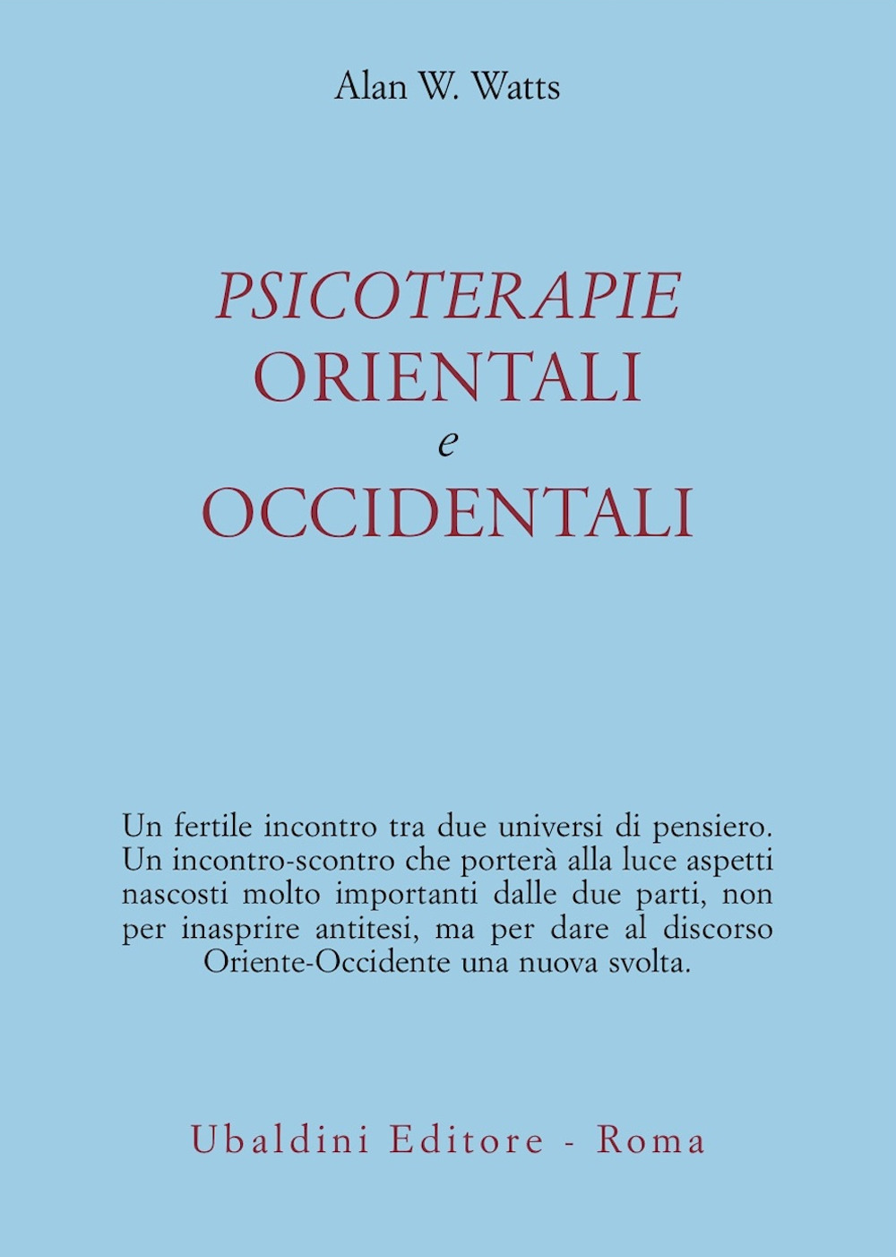 Psicoterapie orientali e occidentali