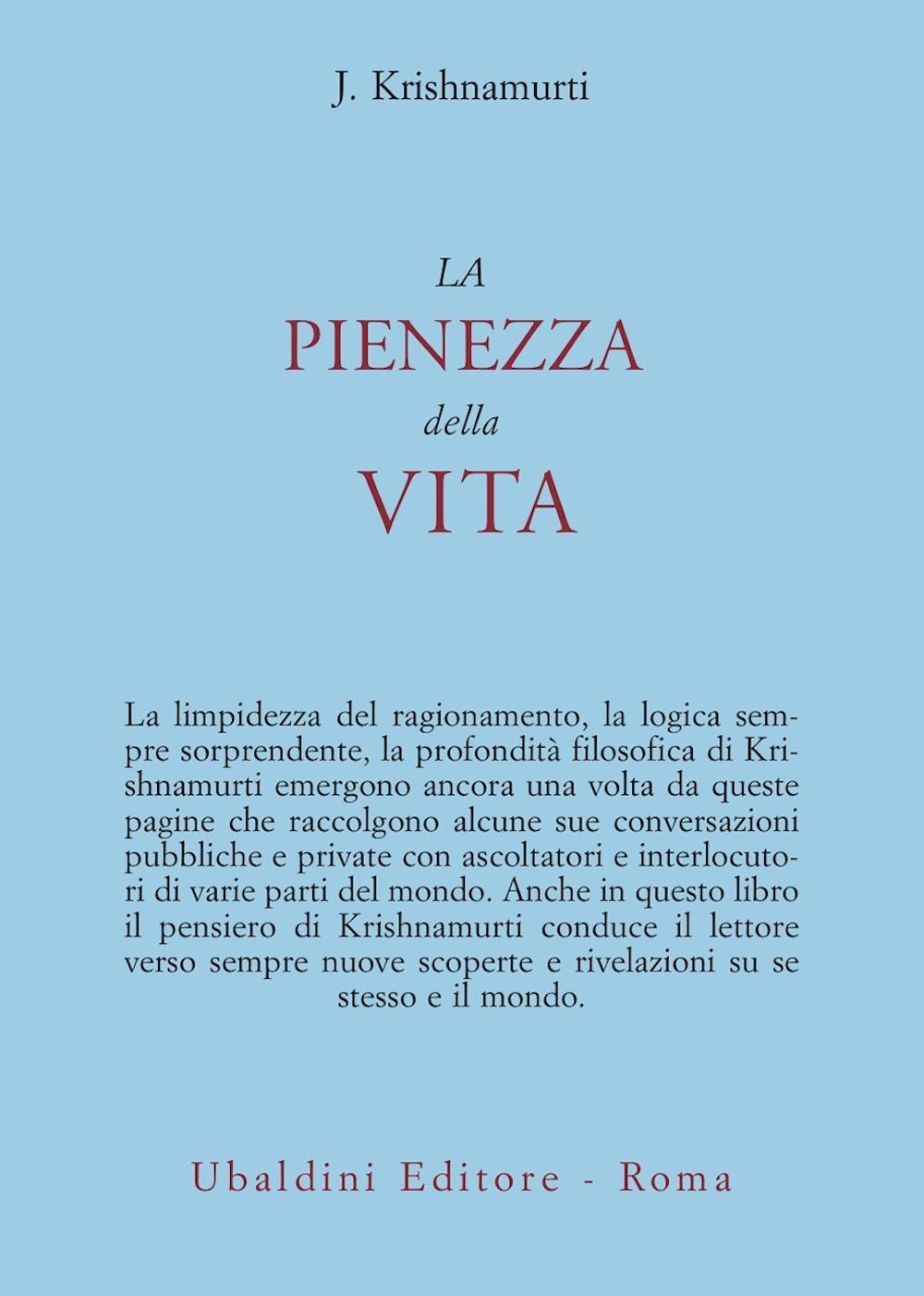 La pienezza della vita