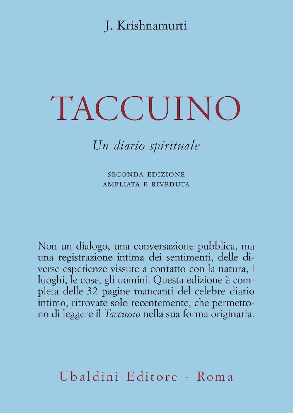 Taccuino. Un diario spirituale