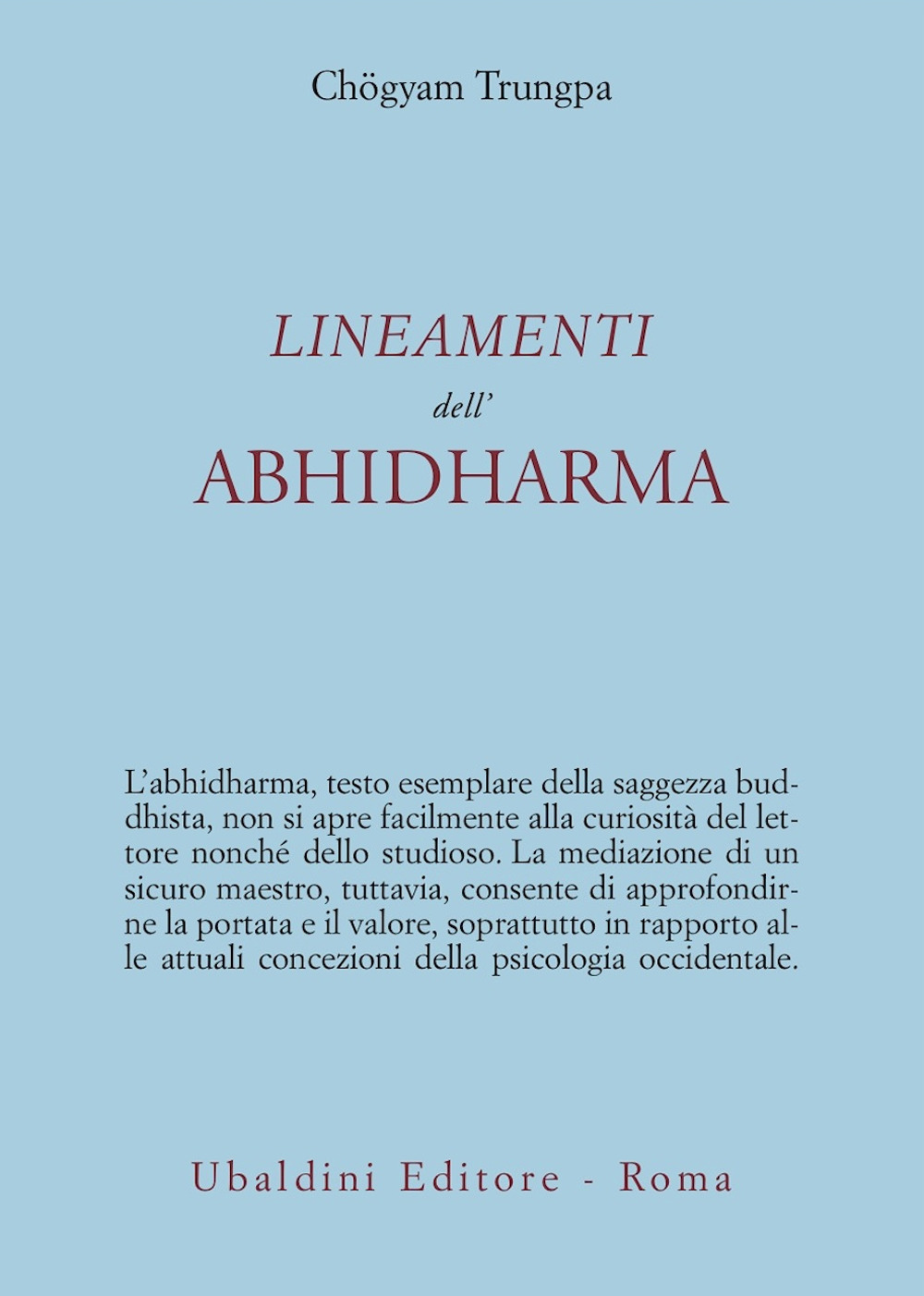 Lineamenti dell'Abhidharma