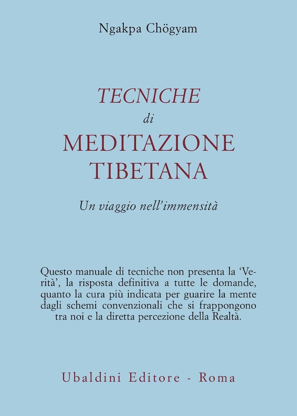 Tecniche di meditazione tibetana. Un viaggio nell'immensità