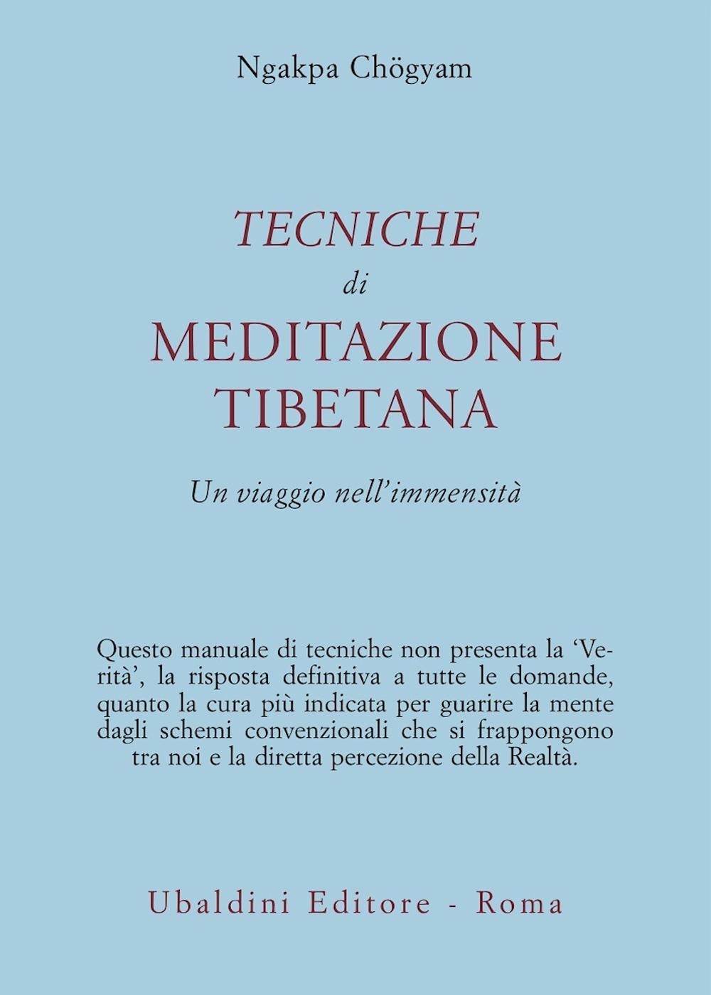 Tecniche di meditazione tibetana. Un viaggio nell'immensità