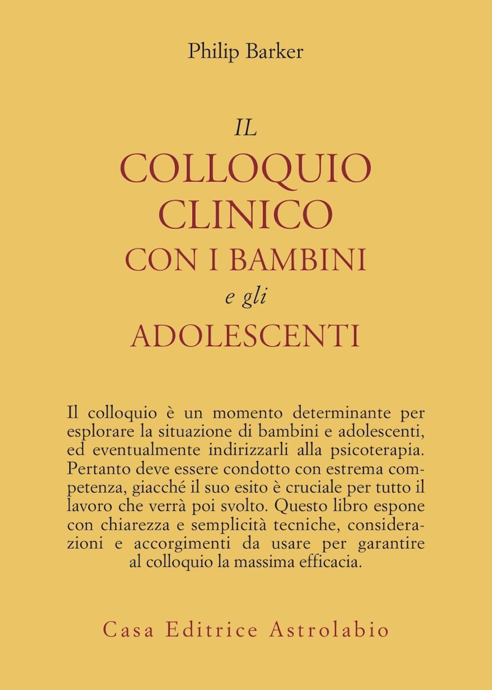 Il colloquio clinico con i bambini e gli adolescenti