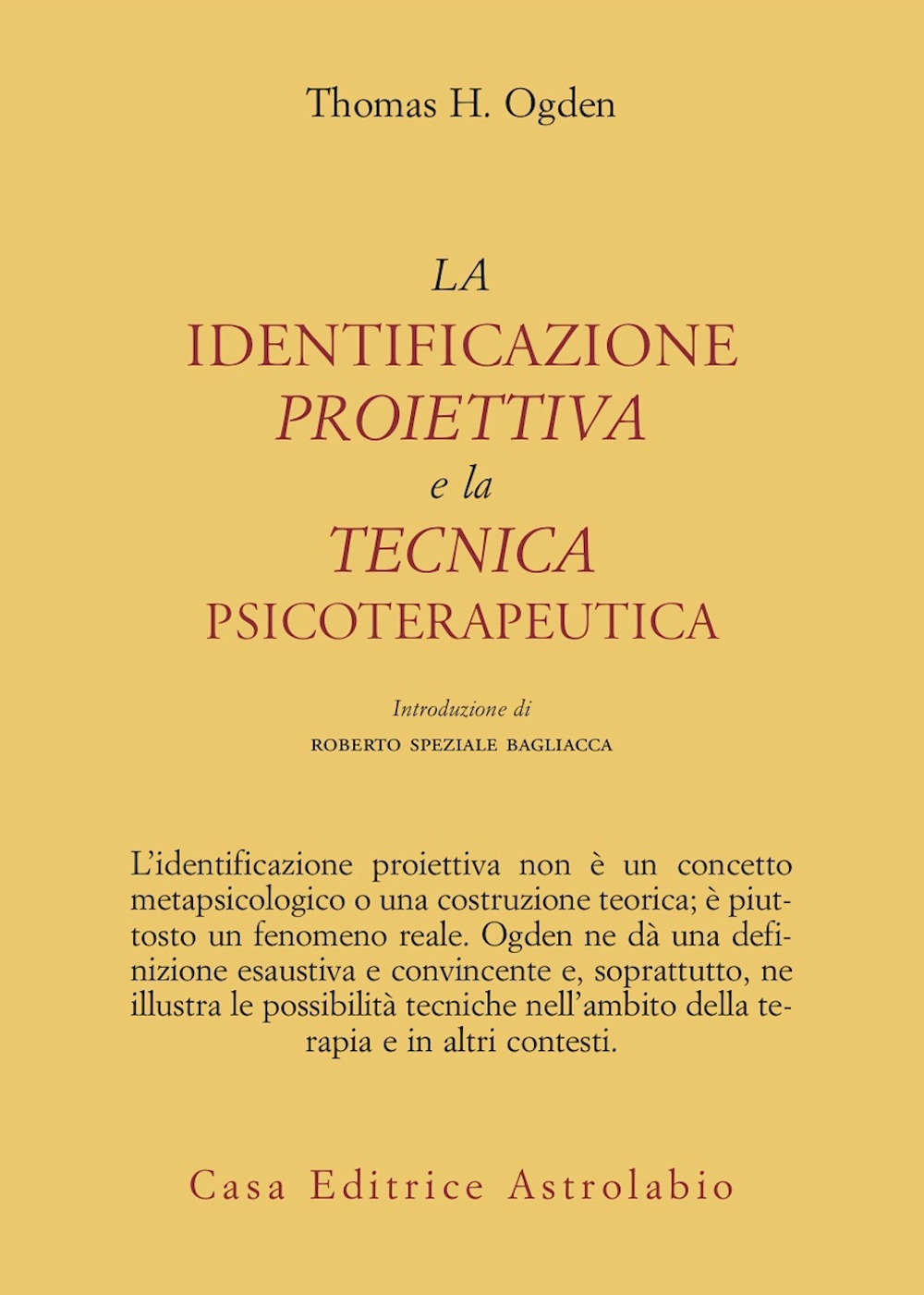 La identificazione proiettiva e la tecnica psicoterapeutica