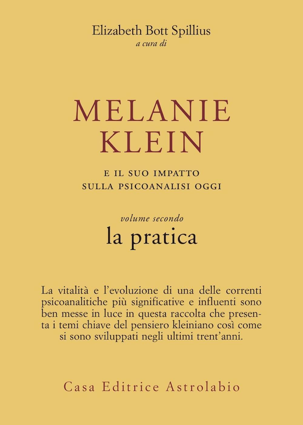 Melanie Klein e il suo impatto sulla psicoanalisi oggi. Vol. 2: La pratica