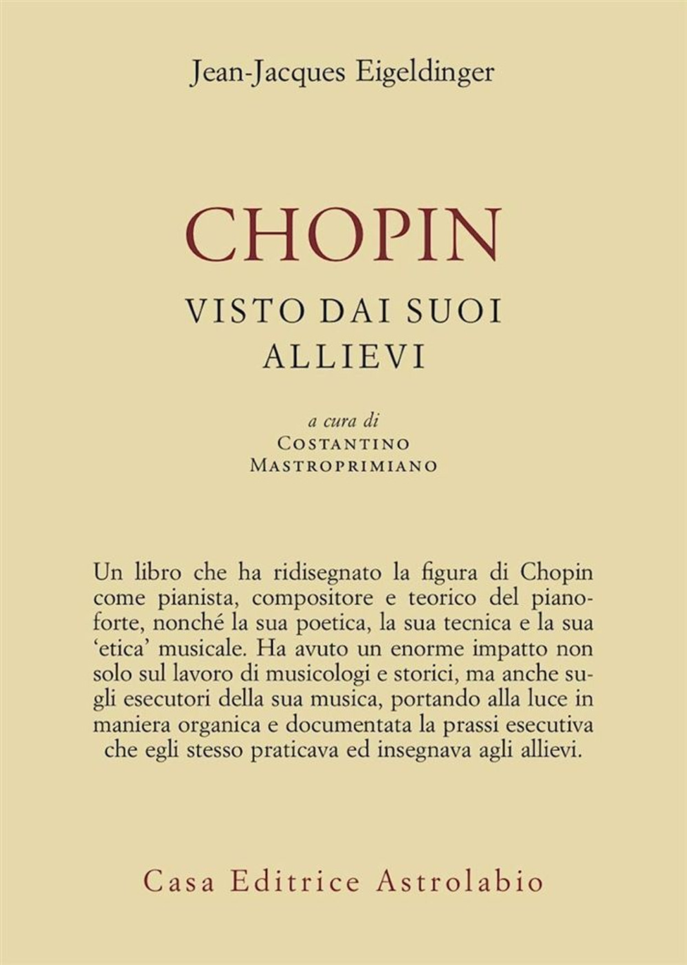 Chopin visto dai suoi allievi