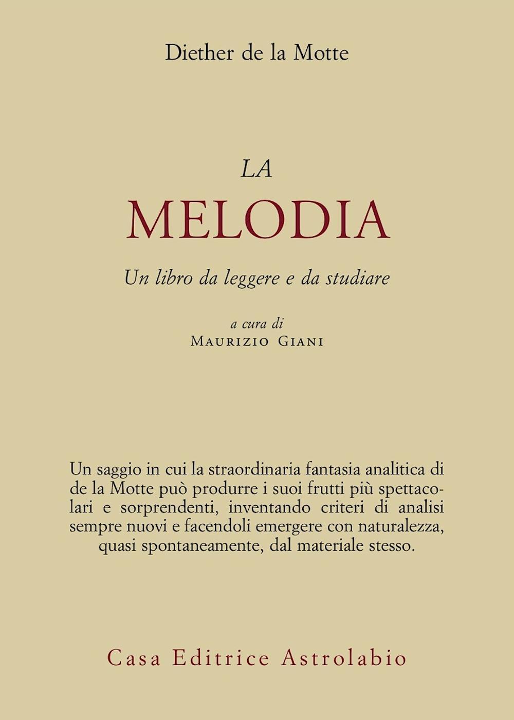 Melodia. Un libro da leggere e da studiare