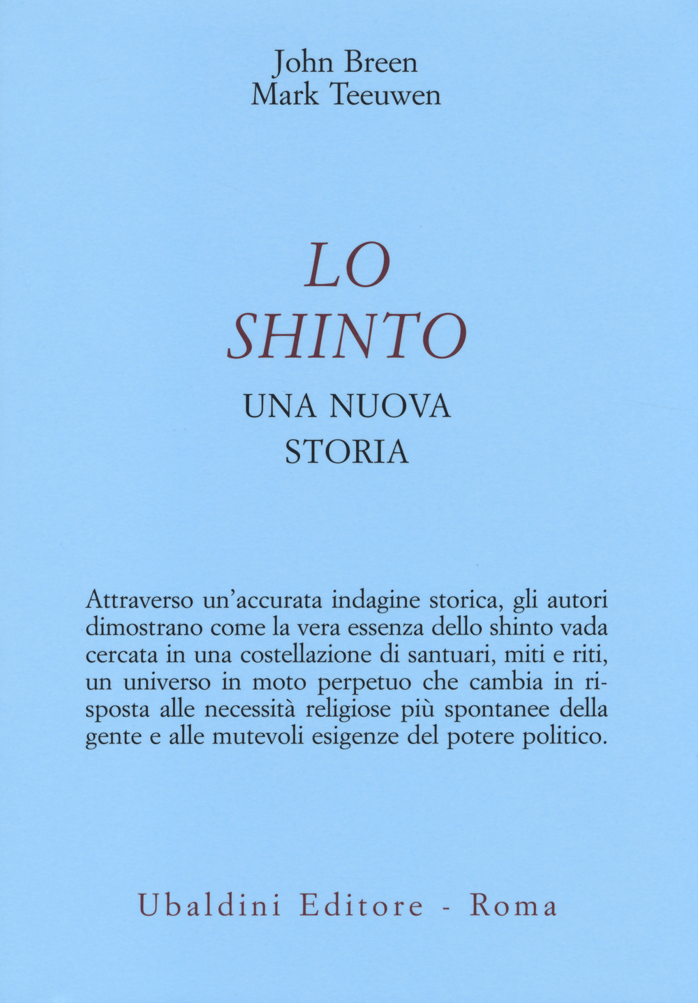 Lo shinto. Una nuova storia