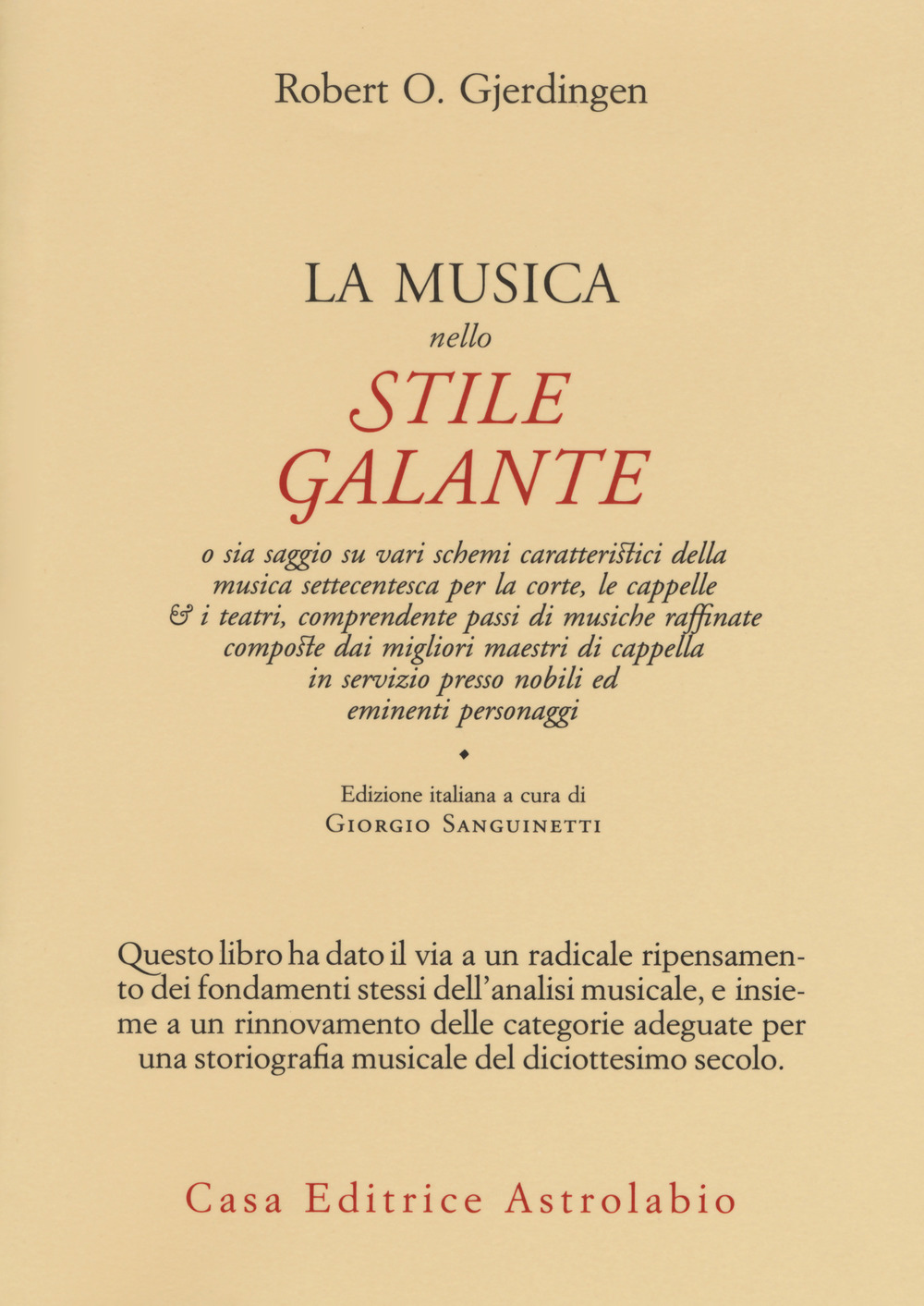 La musica nello stile galante