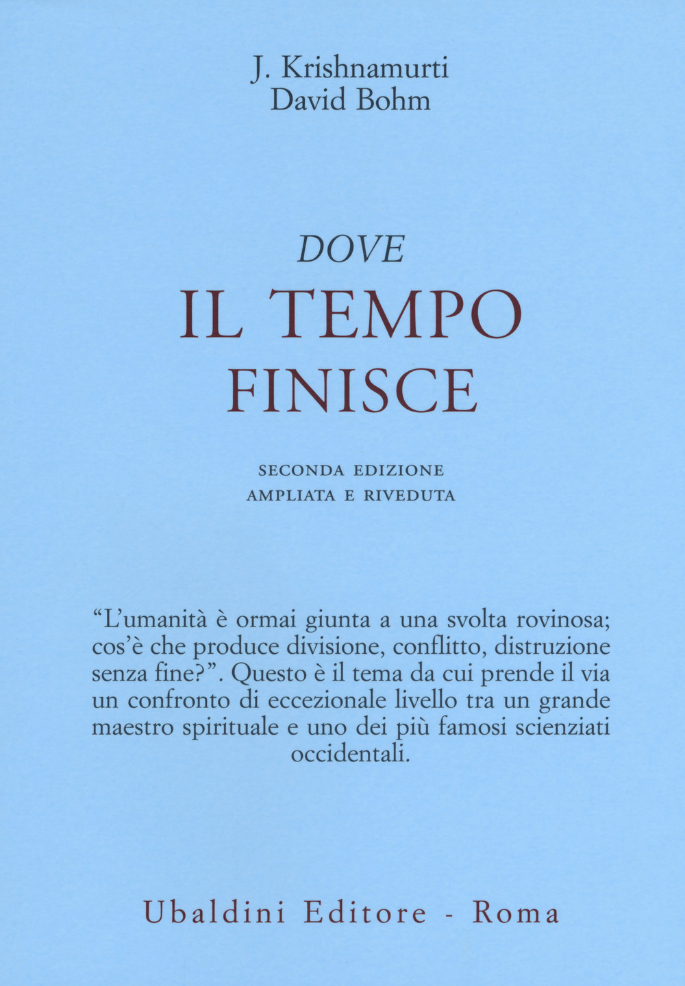 Dove il tempo finisce