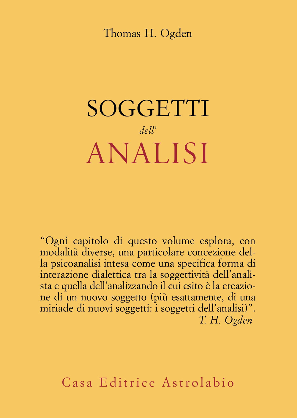 Soggetti dell'analisi